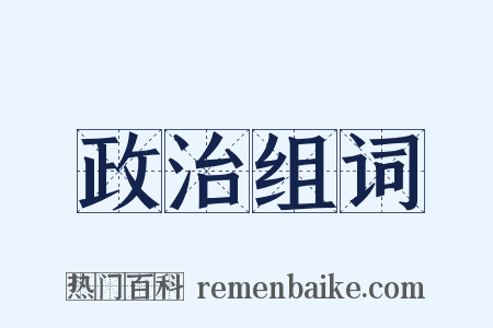 政治组词是什么意思的图片